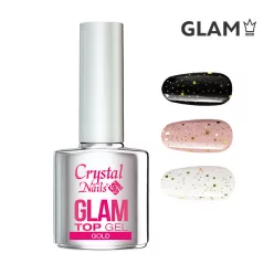  Crystal Nails Glam top gel 4ml - Gold 117135