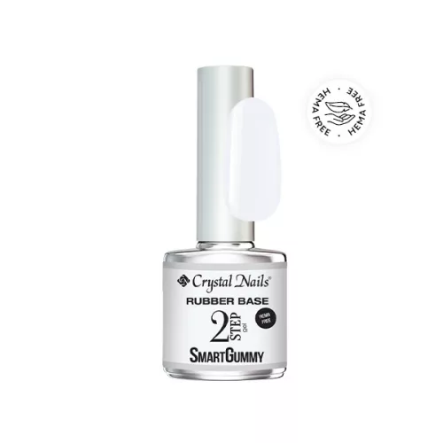 Crystal Nails 2S SmartGummy HEMA Free Rubber base gel - Nr2 Milky white 8ml 118387