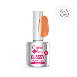 Crystal Nails Glassy Top Gel - Orange 4ml 119144