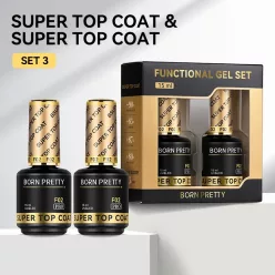   Born Pretty PRO Technikai szett - No.03 - 2 db Super Top Coat - 2x15 ml