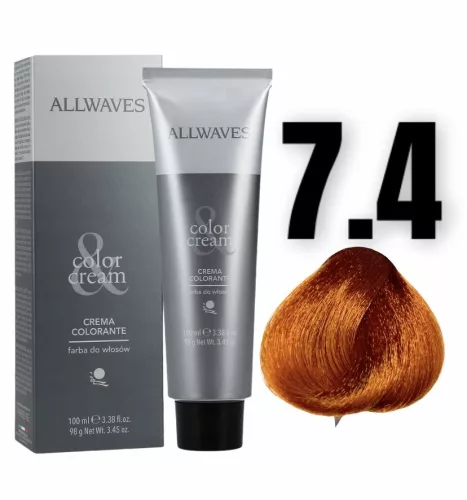 Allwaves Color&Creme hajfesték 100ml 7.4