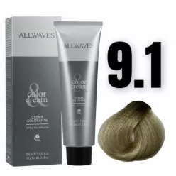 Allwaves Color&Creme hajfesték 100ml 9.1