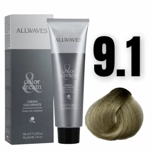 Allwaves Color&Creme hajfesték 100ml 9.1