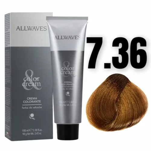 Allwaves Color&Creme hajfesték 100ml 7.36