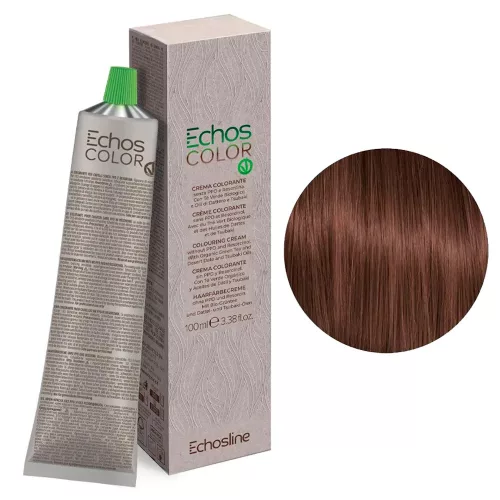 Echosline Echos Color PPD és rezorcin mentes vegán hajfesték 100ml 6.74 sötét réz barna szőke