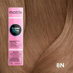   Matrix Super Sync ammóniamentes féltartós hajszínező 90ml 8N
