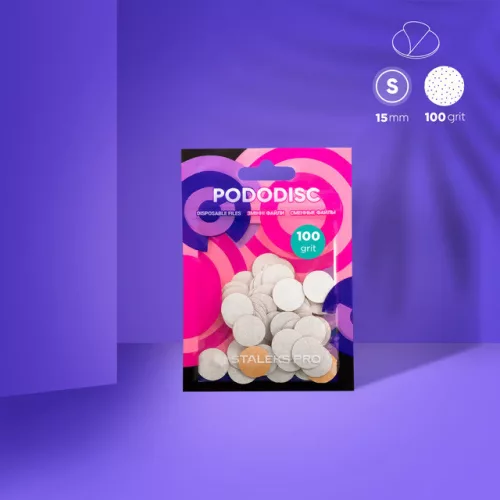 Staleks Pododisc öntapadó pedikűr csiszolókorong 50db-os S 100 szemcseméret PDF-15-100w