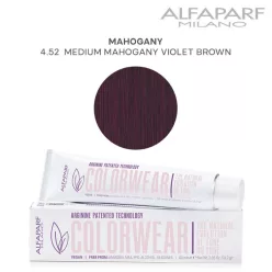   Alfaparf Colorwear hajszínező 60ml 4.52 közép mahagóni viola barna