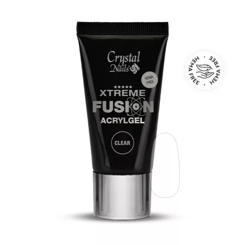 Crystal Nails HEMA Free Xtreme Fusion AcrylGel - Clear (60g) 119404