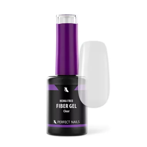 Perfect Nails Fiber Vitamin Base Gel - Hema Free Erősített Gél Lakk Alap - Clear - 8ml PNZ331