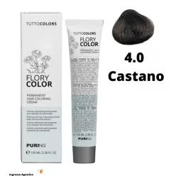   Puring Flory Color ammóniamentes hajfesték 100ml 4.0 gesztenye barna természetes