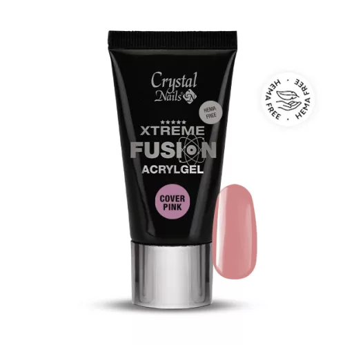 Crystal Nails HEMA Free Xtreme Fusion AcrylGel - Cover Pink 27ml (30g) 119402