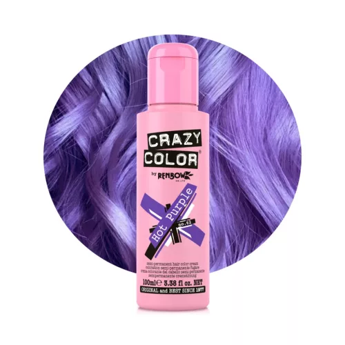 Crazy Color  hajszínező 100 ml 62 Hot Purple