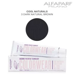   Alfaparf Colorwear hajszínező 60ml 3 sötét természetes barna