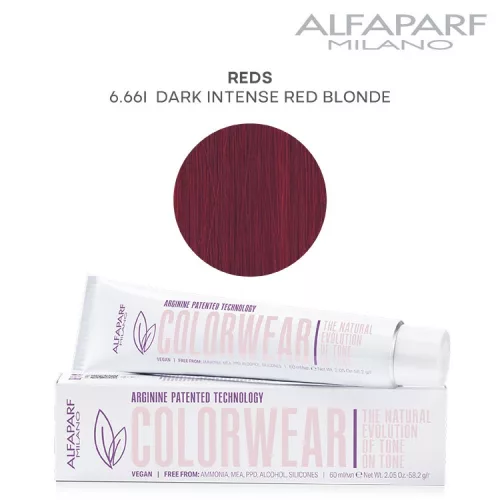 Alfaparf Colorwear hajszínező 60ml 6.66I sötét intenzív vörös szőke