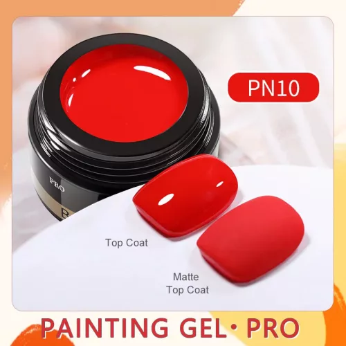 BORN PRETTY PRO Painting Gel 5 ml - PN10 - Red