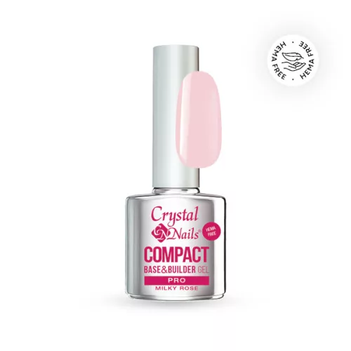Crystal Nails Compact Pro Base&Builder - Milky Rose 8ml 118721
