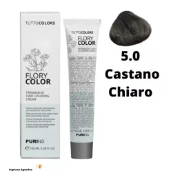   Puring Flory Color ammóniamentes hajfesték 100ml 5.0 világos barna