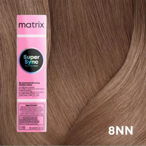 Matrix Super Sync ammóniamentes féltartós hajszínező 90ml 8NN