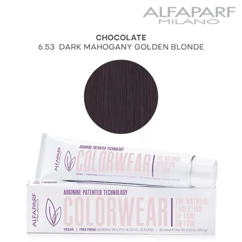 Alfaparf Colorwear hajszínező 60ml 6.53 sötét mahagóni arany szőke