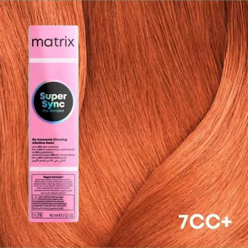 Matrix Super Sync ammóniamentes féltartós hajszínező 90ml 7CC+