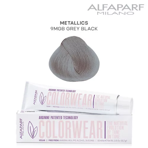 Alfaparf Colorwear hajszínező 60ml 9MBG metál szürke fekete