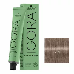 Igora Zero Amm ammóniamentes hajfesték 60 ml 8-51