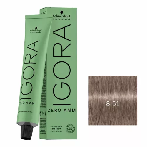 Igora Zero Amm ammóniamentes hajfesték 60 ml 8-51