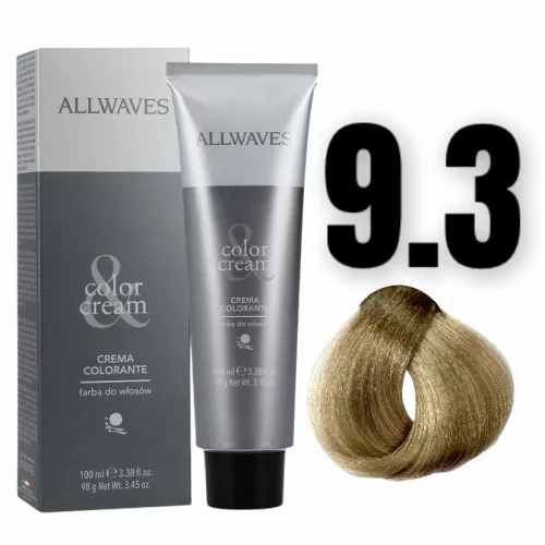 Allwaves Color&Creme hajfesték 100ml 9.3