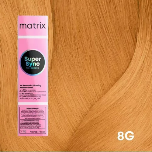 Matrix Super Sync ammóniamentes féltartós hajszínező 90ml 8G