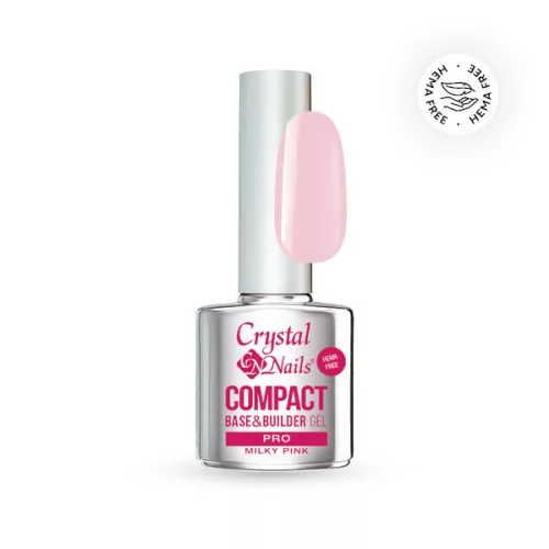 Crystal Nails Compact Pro Base&Builder - Milky Pink 8ml 118725