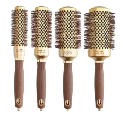 Olivia Garden Shine Gold & Brown körkefe szett ID2054