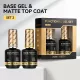 Born Pretty PRO Technikai szett - No.02 - Base Coat + Matt Top Coat - 2x15 ml