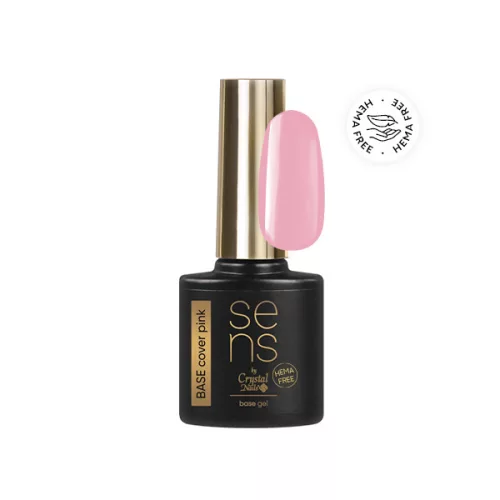 Crystal Nails SENS HEMA Free BASE gel - COVER PINK 10ml 118987