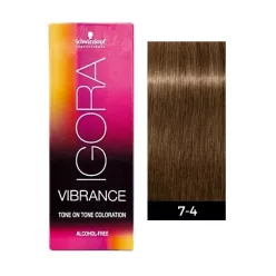 Igora Vibrance tartós hajszínező 60ml 7-4