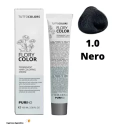   Puring Flory Color ammóniamentes hajfesték 100ml 1.0 fekete