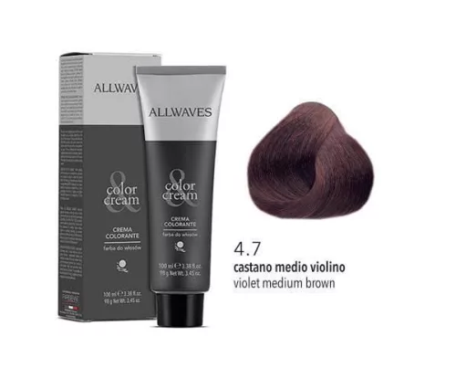 Allwaves Color&Creme hajfesték 100ml 4.7