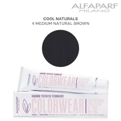  Alfaparf Colorwear hajszínező 60ml 4 közép természetes barna