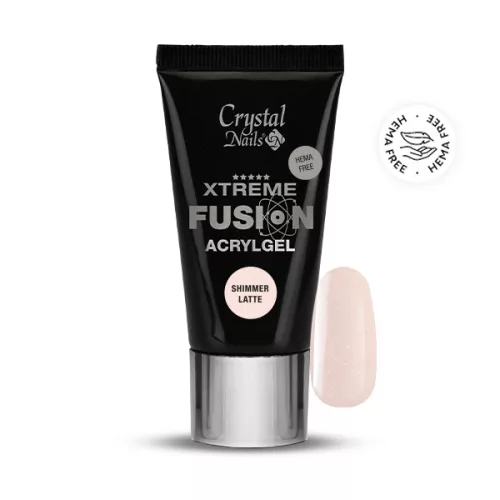 Crystal Nails HEMA Free Xtreme Fusion AcrylGel - Shimmer Latte 27ml (30g) 119390