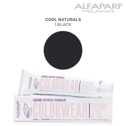 Alfaparf Colorwear hajszínező 60ml 1 fekete