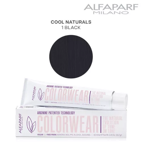 Alfaparf Colorwear hajszínező 60ml 1 fekete