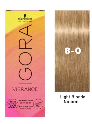 Igora Vibrance tartós hajszínező 60ml 8-0 világos szőke Természetes