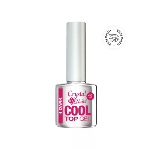 Crystal Nails Cool Top Gel HEMA Free 4 Dark - 8ml 119006