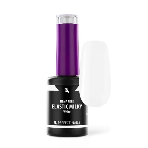 Perfect Nails Elastic Milky Base Gel - Hema Free Erősített Gél Lakk Alap - Milky White - 8ml PNZ341