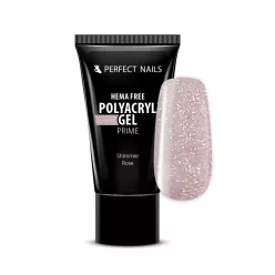   Perfect Nails PolyAcryl Gel Prime - Hema Free Tubusos Polygel - Shimmer Rose 30g PNZ4125
