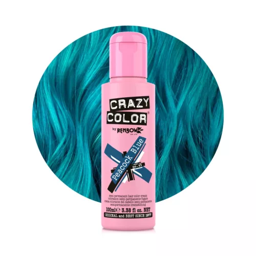 Crazy Color hajszínező 100 ml 045 Peacock Blue 