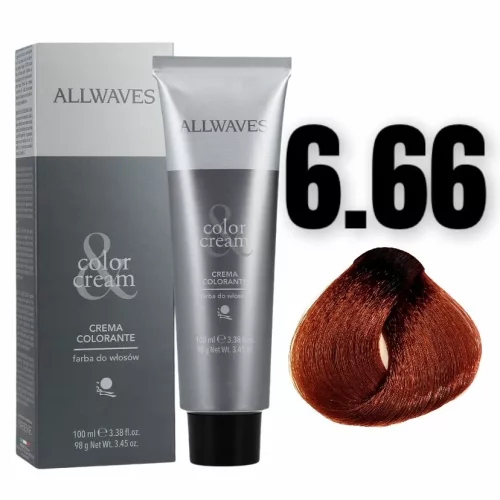 Allwaves Color&Creme hajfesték 100ml 6.66