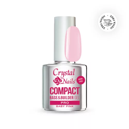 Crystal Nails Compact Pro Base&Builder - Baby Pink 13ml 118722