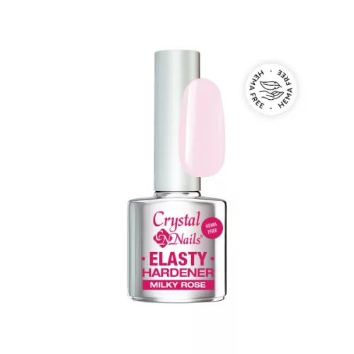Crystal Nails Elasty Hardener HEMA Free Gel - Milky Rose 8ml 118975