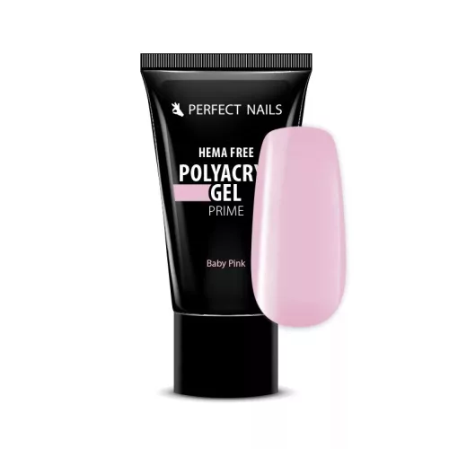 Perfect Nails PolyAcryl Gel Prime - Hema Free Tubusos Polygel - Baby Pink 60g PNZ4120